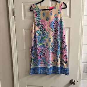 Lilly Pulitzer NWT Donna Romper in Macadamia Haute Cature Engineered